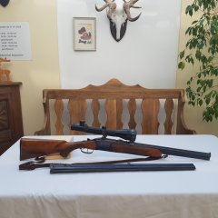 Bockbüchsflinte Brünner Tatra Kal. 7x65R 12/70 Zeiss Zielfernrohr 3-12x56 & Wechsellauf Kal. 12/70