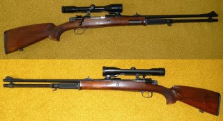 BÜCHSFLINTE KAL. 7x64 UND 20/70, 98er-SYSTEM - ABSOLUTE BESONDERHEIT - TOP