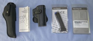 ZUBEHÖR FÜR CZ 75 - 2 HOLSTER + 2 MAGAZINE (9 MM LUGER) – TOP GELEGENHEIT