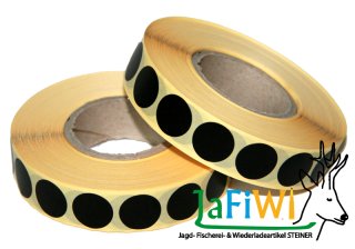 2.000 Stück SCHUSSPFLASTER 20mm auf ROLLE > Farbe: Schwarz BLACK > 2000er Rolle | SONDERPREIS NEU !