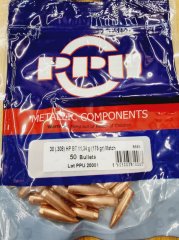 .308/175grs HPBT Match PPU Geschosse 100 Stk. B-593 # SSZ Berka