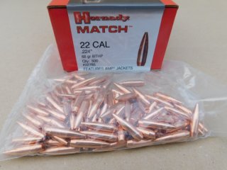 .224/68grs Hornady Match HPBT Geschosse 500 Stk No. 2278 # SSZ Berka