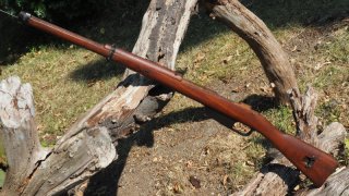 Aus Sammlung ! Schaftset für Carcano "Terni" M1891/41 Gewehr / Komplett mit Metallteilen !
