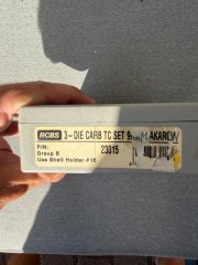 RCBS 3-Die Carbide Matrizensatz 9 mm Makarov Originalbox