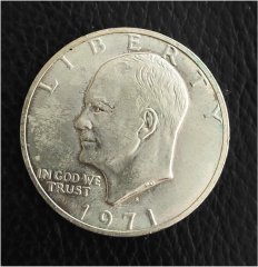 Münze 1971 US Dollar Eisenhower Echt Silber