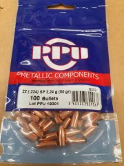 .224/50grs PPU SP 500 Stk. Geschosse B-032 # SSZ Berka