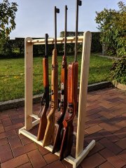 Waffenständer Gewehrständer Gun Rack Bausatz aus Holz für 6 Langwaffen aller Art incl. Versand
