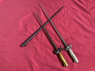 +++ 2 Mle.1886 Lebel -Bajonette - 1.& 2. Weltkrieg!