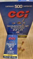 .22LR 40grs CCI verkupf. Segmented HP Subsonic No. 74 50Stk. # SSZ Berka
