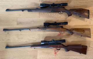 Konvolut 21 St. LANGWAFFEN Blaser Voere Landmann Abschätzung Steyr Beretta FN Brünner M Zeiss Kahles