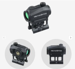 Vector Optics SCRD-45 Scrapper 1x22 - Leuchtpunktvisier - 25 Jahre - ideal für Drückjagd, Erntejagd