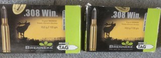 Büchspatrone Brenneke .308 Wi. TAG