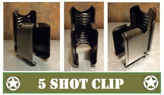GARAND Stahl Clips 5 Schuss