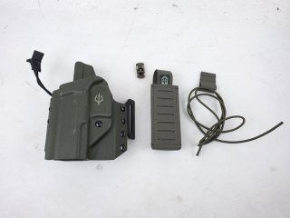 Holster Black Trident für Walther PDP F-Series Links inkl. Magazintasche