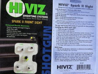 HI VIZ SHOOTING SYSTEMS SPARK II FRONT SIGHT, vorderes Punktvisier