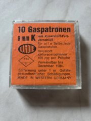 Sehr alte u. Starke 8mm Gaspatronen v. WADIE