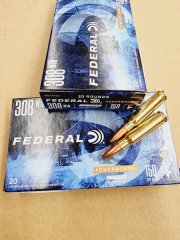 .308/150 grs. Federal Power Shok Copper bleifrei 20 stk. No. 308150LFA