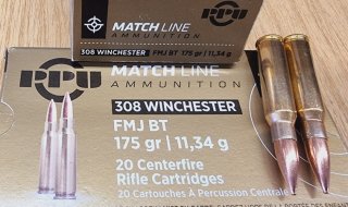 .308/175grs FMJBT Matchline PPU 20 stk. A-500