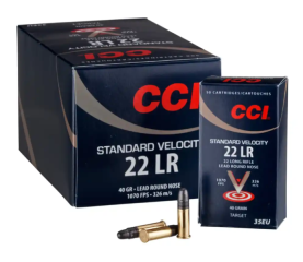 5000 Schuss - CCI .22 lfb. Standard Velocity 2,6g/40grs. – 500er-Packung