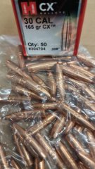 .30/165 grs CX Hornady Geschosse bleifrei 50 Stk. No. 304704