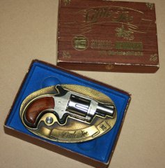 SRS Revolver Rhöm "Little Joe" im Kal. .22 Platz mit Gürtelschließe in OVP -SELTEN-