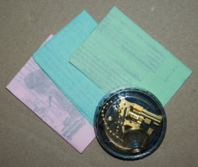 GOLDENER SRS "Xythos" Berloque-Revolver -Made in Austria- im Kal. 2mm B -OVP-