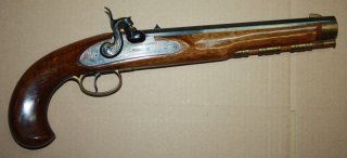 Perkussions Vorderlader Pistole "Kentuckian" im Kal. 45 -TIP TOP-
