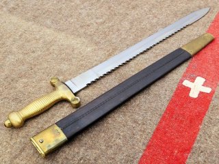 Schweizer Faschinenmesser M1842/52 für Genie-Einheiten mit Scheide M1875