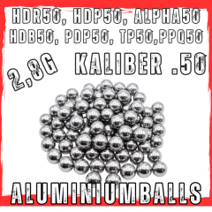 100x Aluminiumballs HDR50 | HDP50 | TR50 T4E Cal. 50