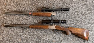 Krieghoff Ultra Bockdoppelbüchse 8x57irs mit zeiss 1,1-4x24 HT mit Leuchtabsehen und BBF Wechsellauf