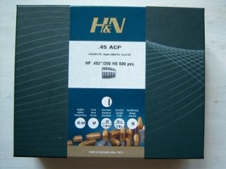 500 H&N.45 ACP(.452Dia.)-200-HP-HIGH-SPEED