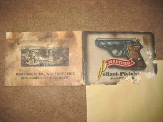 Carl Walther / Waffenfabrik, Zella-Mehlis, Thüringen, Polizei-Pistolen, PP u. PPK, Anleitung