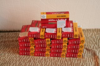 Sellier & Bellot .223 Match 52grs 400 Schuss Versand frei
