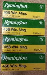 .458 Winchester Magnum Munition