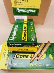 .308/180grs PSP Remington Core-Lokt spitz 20 Stk. #R308W3# SSZ Berka