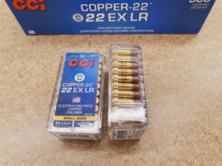 .22EX LR 21grs CCI Copper-22 bleifrei 50 Stk. No. 9025CC # SSZ Berka