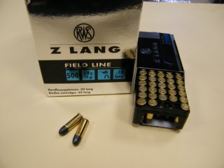 .22LR 40grs RWS Z-Lang Patronen 500 Stk. Nr. 2132753# SSZ Berka