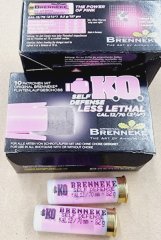 BRENNEKE K.O. Self Defence Less Lethal 12/70-8,2gr. 10 stk. # SSZ Berka