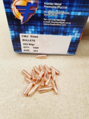 .224/62grs. verkupferte Geschosse Frontier TMJ 500 Stk. # SSZ Berka