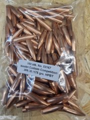 .308-.30/175grs HPBT Nosler No. 53167 HPBT Competition Geschosse 100 stk# SSZ Berka