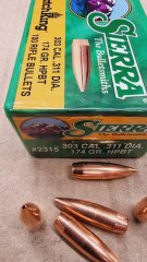 .311-.303/174 grs HPBT Sierra Match King 100 stk No.2315 # SSZ Berka