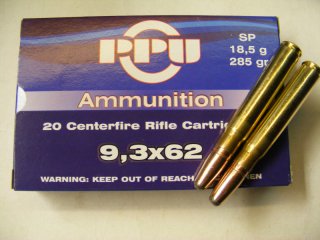 9,3x62/285grs. PPU A-330 Teilmantel 20 stk. # SSZ Berka