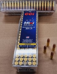 .22LR 40grs CCI Mini Mag segmented HP 100 Stk. 376m/sek. No. 36CC # SSZ Berka