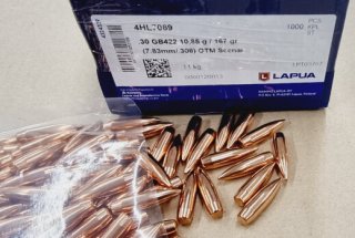 .30/167grs Lapua GB422 OTM Scenar Geschosse 100 Stk. # SSZ Berka