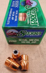 .50-.500/350grs Sierra JHP Geschosse No.5350 50 stk. # SSZ Berka