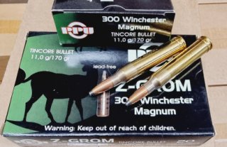 .300WinMag/170 grs. Z-Grom bleifrei PPU 20 stk. A-634# SSZ Berka