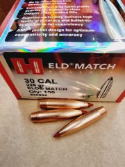 .308/225grs ELD Match Hornady No. 30904 Geschosse 100 Stk. # SSZ Berka