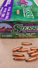 .22-.224/69 grs TMK Sierra Match King 100 stk No.7169 # SSZ Berka