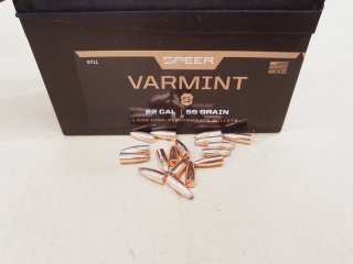 .22/.224/55grs Speer Varmint Geschosse 100 Stk. lose No. 4711 # SSZ Berka