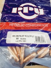 .338/250grs FMJBT PPU Geschosse 50 Stk. B-421 # SSZ Berka